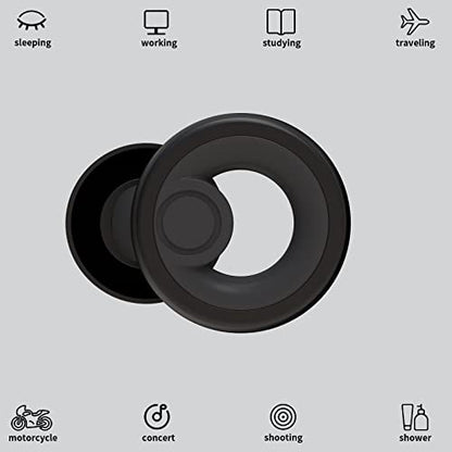 Jayine Ear Plugs for Noise Cancelling Ear Protection EarPlugs for Sleep, Concerts, Work, Study, 8 Size Eartips with Small Box, Perfect -30dB Silicone Earplugs for Noise Reduction