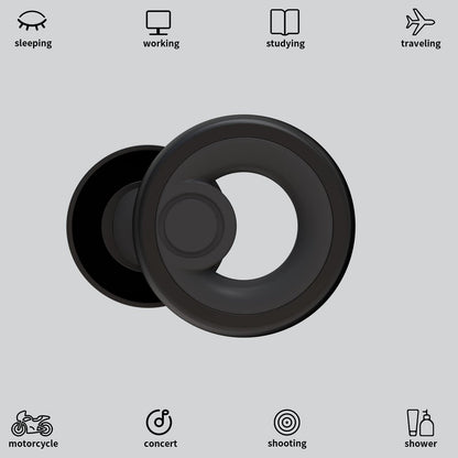 Jayine Ear Plugs for Noise Cancelling Ear Protection EarPlugs for Sleep, Concerts, Work, Study, 8 Size Eartips with Small Box, Perfect -30dB Silicone Earplugs for Noise Reduction