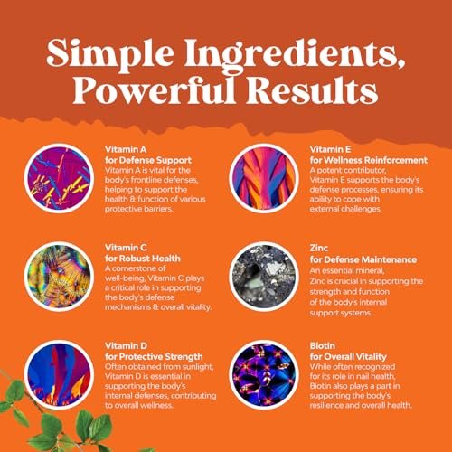 Potent Daily Multivitamin Gummies for Adults - Wellness Blend of Vitamin D A C E B12 Zinc and Biotin - Adult Vitamin Gummy for Energy and Immunity - Non-GMO Gluten Free and Halal Gummies 30 Count - görsel 10