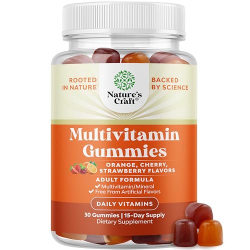 Potent Daily Multivitamin Gummies for Adults - Wellness Blend of Vitamin D A C E B12 Zinc and Biotin - Adult Vitamin Gummy for Energy and Immunity - Non-GMO Gluten Free and Halal Gummies 30 Count - görsel 2