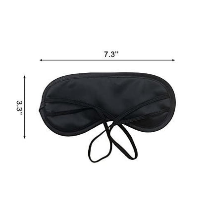 Medsuo 3pcs Comfortable Soft Sleep Eye Masks Shade Cover Lightweight Sleeping Blindfold for Men and Women, Suitable for Travel Sleep or Party Supplies (Black)