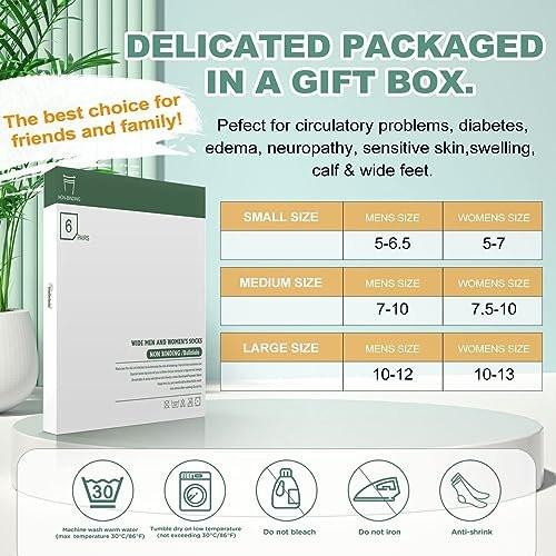 Bulinlulu Diabetic Socks for Women Men-6 Pairs Bamboo Viscose Non Binding Diabetic Ankle Low Cut Sock Size 6-9 9-11（White-Large） - görsel 5