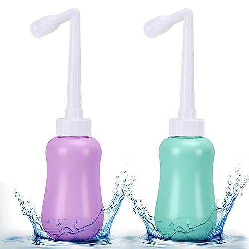 GOLDEN DEER 2 Pack Peri Bottle for – Easy to Use: Simply fill with warm water, squeeze the bottle, and direct the – Image 2