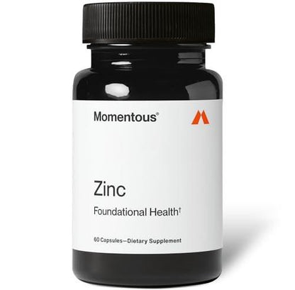 Momentous Zinc Picolinate 15 mg - Immunity & Hormone Support - Bioavailable Zinc Supplement - Promotes Joint Health & Lean Muscle Mass - NSF Certified for Sport - GMO-Free & Gluten-Free - 60 Servings