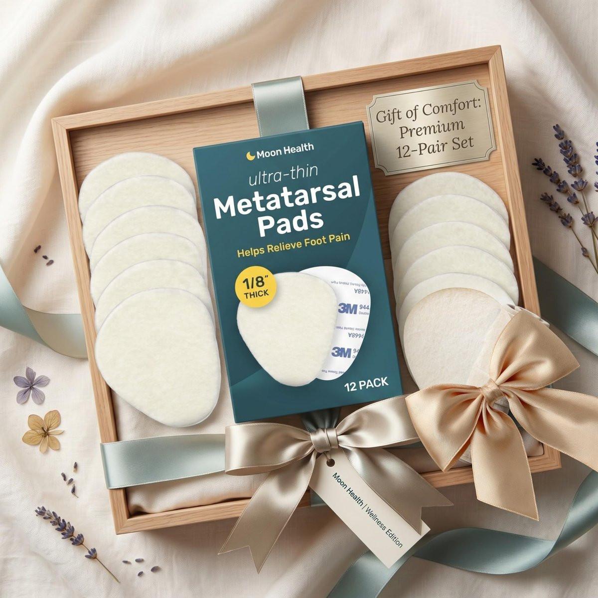 Ultra Thin Metatarsal Pads Women and Men, Ball of Foot Cushions, Metatarsal Foot Pads for Women, Mens Foot Pads for Balls of Feet | 12 Pack, 6 Pairs, 1/8" Thick - görsel 9