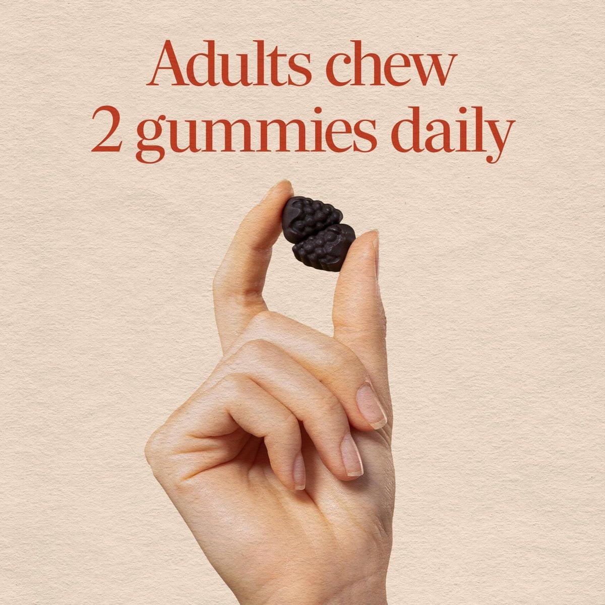 Nature's Way Brain Fuel Gummies, Brain Supplement for Focus and Memory Support, Clinically Studied Cognigrape Supports Cognition, Vitamins B6 & B12 Support Brain Function, Grape Flavored, 60 Count - görsel 9
