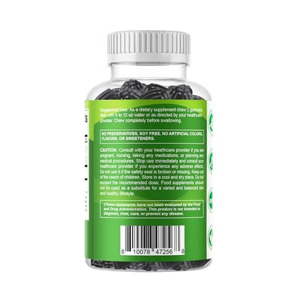 Vitamatic Moringa Gummies – Sugar-Free Botanical Extract – Green Superfood Supplement – Vegan, Pectin-Based, Non-GMO – Plant-Based Gummies – 60 Count