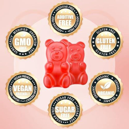 softbear Potassium Gummies for Adults, High Absorption Magnesium Potassium Supplement with Vitamin B6 for Leg Cramps & Muscle Health Sugar-Free Vegan Strawberry 60 Gummies