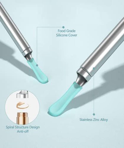 Bebird Replacement Tips Ear R1-8 PCS Waterproof Silicone Ear Spoon for Wet/Dry Earwax Cleaning - BEBIRD Original Ear Cleaner Tips Set for W3/R3/T15/X3/D3Pro/M9 (New Spiral Structure)