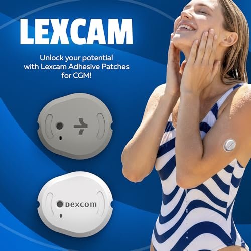 Lexcam Dexcom G7 Adhesive Patches, Pack of 30, Clear Waterproof CGM Overpatch - görsel 3