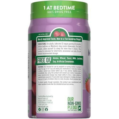 Nature's Truth Melatonin Gummies 5mg | 60 Count | Mixed Berry Flavor | Vegan, Non-GMO & Gluten Free Supplement
