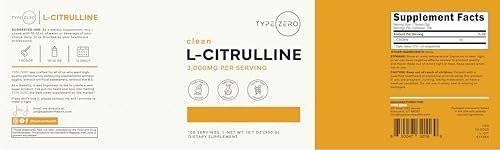 Type Zero L-Citrulline Base Powder, 3,000mg Per Serving - 100 Servings - görsel 4