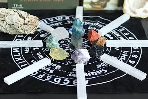 XIANNVXI 4inch Selenite Crystal 6PCS Selenite Sticks Wand Crystals Bulk for Healing Reiki Metaphysical Energy Drawing Protection Wiccan Altar Supplies Crystal for Witchcraft - görsel 12