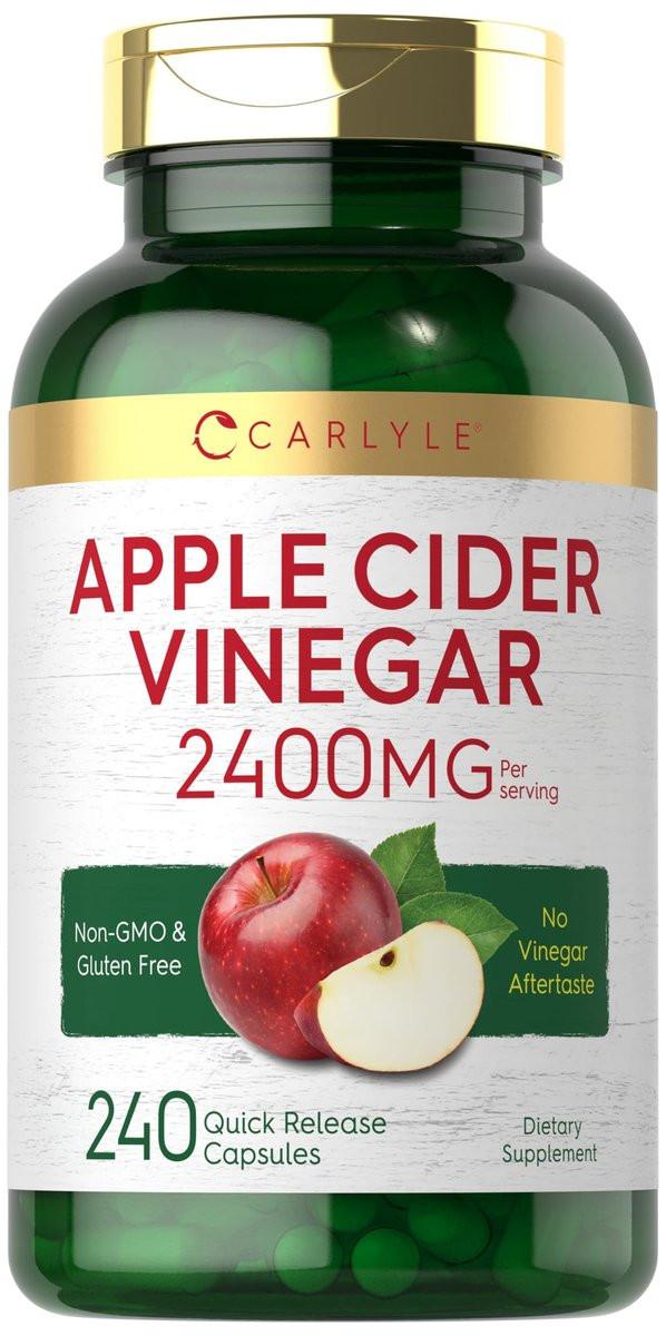 Carlyle Apple Cider Vinegar Capsules | 2400mg | 240 Count | Non-GMO, Gluten Free Supplement - görsel 2