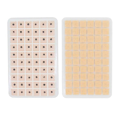 Ear Seeds Auricular Sticker Kit, Acupuncture Kit Acupressure with Ears Seed 420 Pcs, Ear Chart, Tweezer