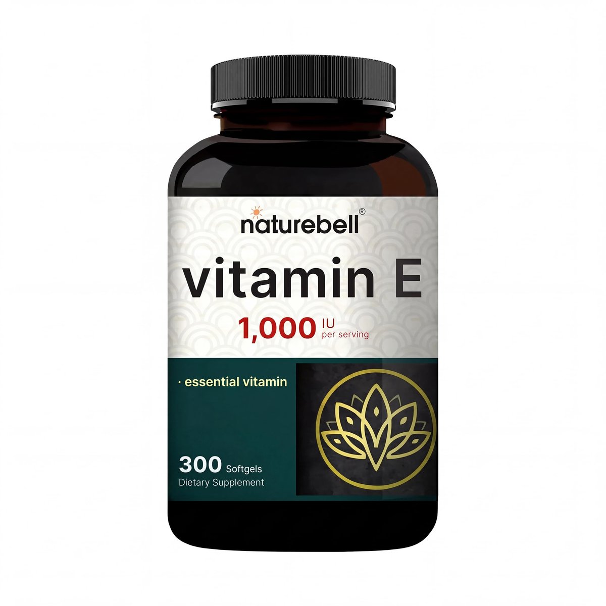 NatureBell Vitamin E 1,000 IU Per Serving - – Amount Per Serving: Vitamin E (as d-alpha tocopherol) 1,000 IU – Image 8
