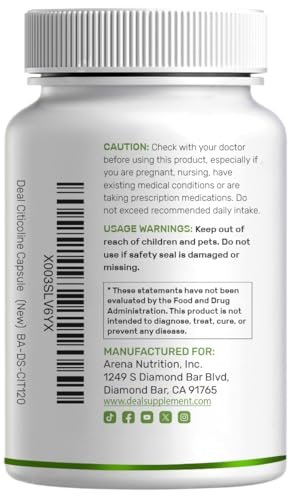 Citicoline CDP Choline, 1,000mg Per Serving, 120 Capsules – Extra Strength Choline Supplements – Nootropic B Vitamin Properties – Promotes Brain Health, Memory, & Focus – Non-GMO - görsel 11