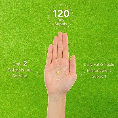 Vitamin E Supplements, 1,000 IU Per Serving, 240 Softgels – Extra Strength Antioxidant Protection – Bioavailable Stable Form – Skin, Heart, Brain, & Immune Support – Non-GMO