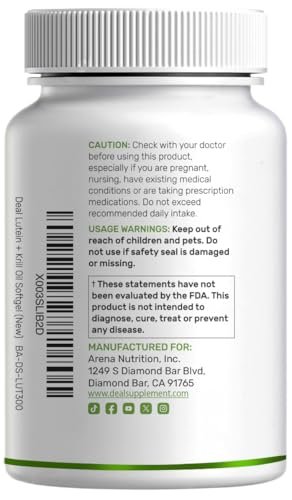 Lutein and Zeaxanthin Supplements, 40mg Per Serving, 300 Softgels – Plus Astaxanthin, Omega-3s, & Phospholipids – Non-GMO - görsel 3
