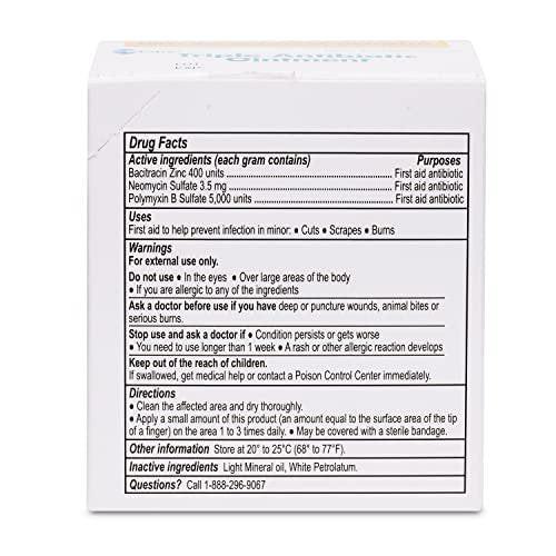 Globe Triple Antibiotic Ointment Single Packets (25 Count) - First Aid for Minor Cuts, Scratches, Burns - Prevents Infection - Active Ingredients Compare to Leading Brand - Travel Size 0.9g Each - görsel 13