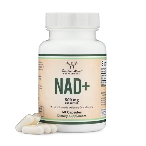 Double Wood Supplements NAD+ Anti Aging & Cell Regeneration | 500mg of 95% Pure NAD Plus Per Serving, 30 Day Supply | Similar to Nicotinamide Riboside | Third Party Tested, Vegan Safe, Non-GMO - görsel 3