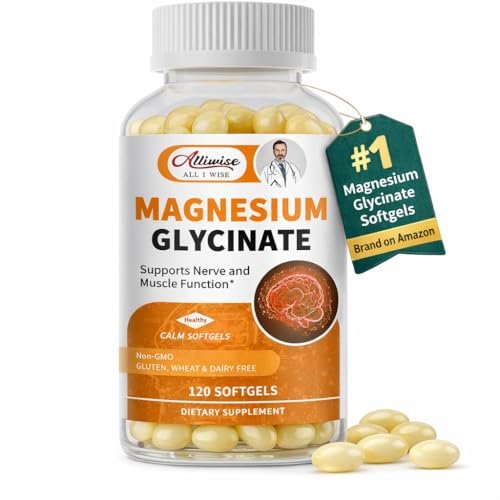 Magnesium Glycinate 400mg Softgels with Vitamin D3 & B6, Small Easy to Swallow Gel Caps, High Absorption, Gentle on Stomach, Supports Sleep, Muscle & Calm, Bone Health, 120 Softgels - görsel 9