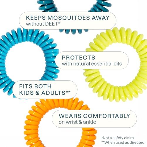 Cliganic 25 Pack Mosquito Repellent Bracelets for Adults & Kids - Natural DEET-Free Bands, Individually Wrapped - görsel 8