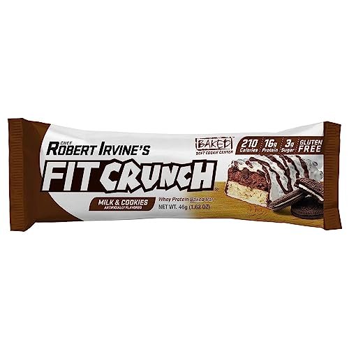 FITCRUNCH Snack Size Protein Bars, 6-Layer Baked Bar, 3g of Sugar, Gluten Free & Soft Cake Core (9 Count, Flavor Lovers) - görsel 13