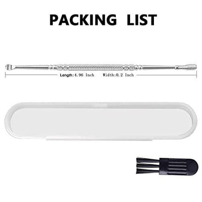 Spiral Ear Wax Removal Kit - Ear Cleaning Kit - Clinear Ear Cleaner - Earwax Removal Tools - Metal Ear Cleaner - Silver
