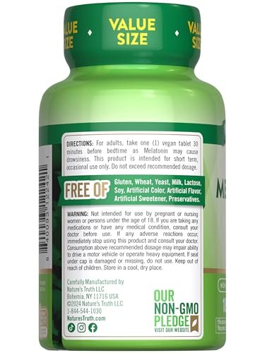Nature's Truth Melatonin Tablets | 10mg | – Form: Tablet – Image 9