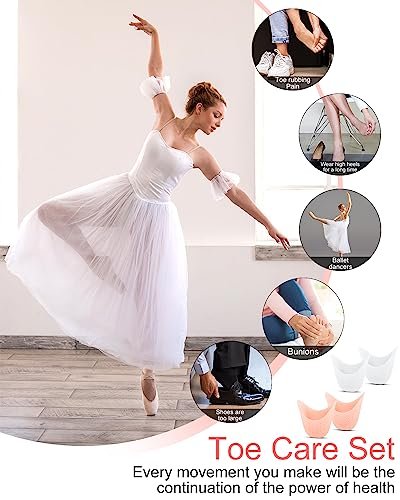 8Pcs BLATOWN Silicone Toe Protectors Toe Covers for Women Men Shoe Filling, Gel Toe Pads Toe Cushions with Breathable Hole for Pain Relief Fit for High Heel, Ballet, Point Shoes (Beige) - görsel 12