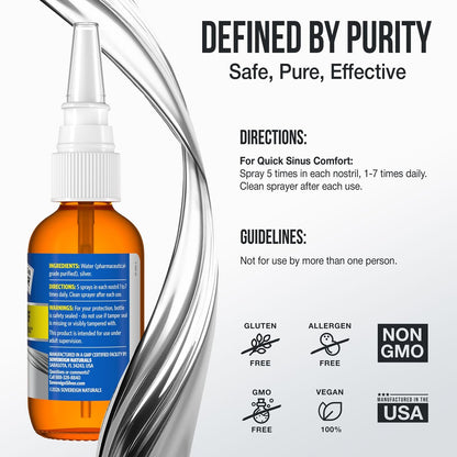 Sovereign Silver Sinus Relief Nasal Spray, – Bio-Active Silver Hydrosol: Contains 10 PPM of high-quality silver – Image 7