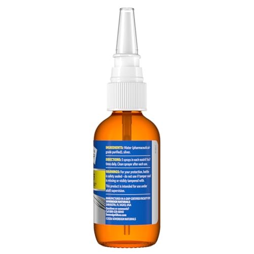 Sovereign Silver Sinus Relief Nasal Spray, – Drug-Free Formula: No active pharmaceutical ingredients; safe for – Image 14