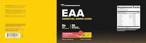 Primaforce EAA Powder (30 Servings) | Essential Amino Acids for Pre/Intra Workout and Recovery - Non-GMO and Gluten Free (Watermelon) - görsel 1