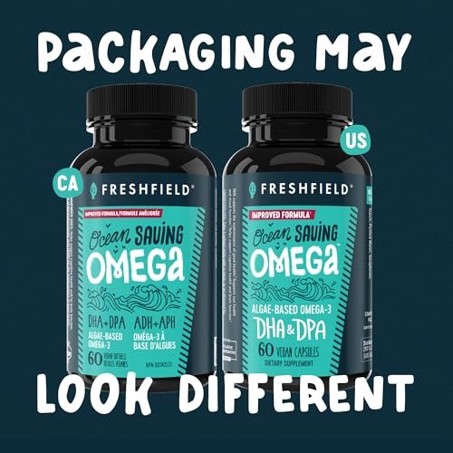 Freshfield Vegan Omega 3, Algae (Algal) Oil, – Supports Heart, Brain, and Joint Health: DHA is a crucial omega-3 – Image 4