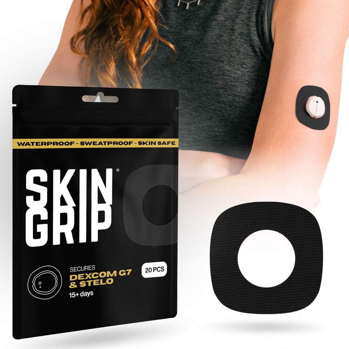 Skin Grip Adhesive Patches Compatible with – Wear Duration: 10-15 days per patch – Image 13
