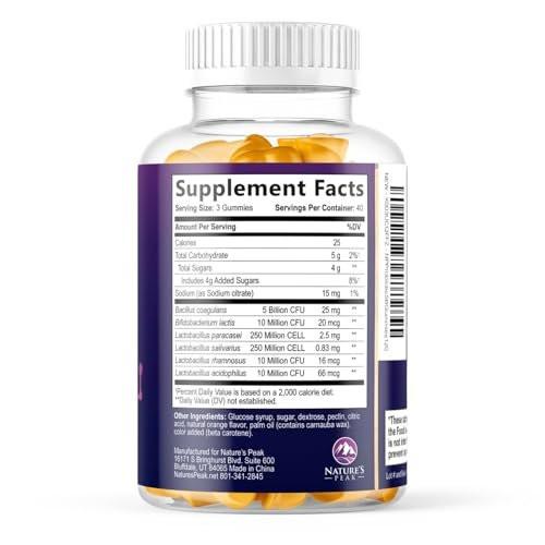 Probiotic Gummies - 6 Premium Probiotic Strains - Daily Gut Health Pro Biotic Gummy Supplement for Women, Men & Teens, Natural Digestive Health Support, “Good” Gut & Immune Support - 120 Gummies - görsel 1