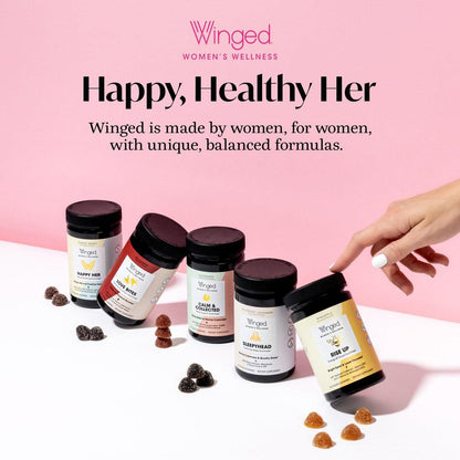 Winged Wellness Hot Momma Menopause Supplements for Women - Hormone-Free Menopause Relief Support for Hot Flashes & Night Sweats with Chaste Tree Berry, Multivitamins & Shatavari - 60 Vegan Capsules