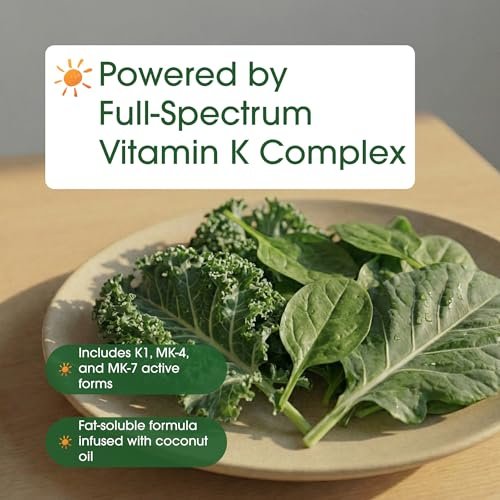 NatureBell Vitamin K Complex - 300 Softgels - Delivers 2,600mcg Vitamin K - Full Spectrum Bone & Heart Health Support Supplement - High Absorption K1 & K2 MK-4 & MK-7 - görsel 7