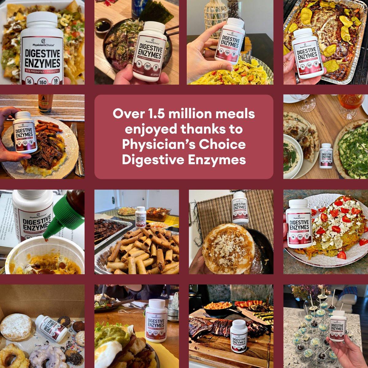 Physician's CHOICE Digestive Enzymes for Bloating & Digestion - Fast-Acting 16 Enzyme Formula with Organic Prebiotics & Probiotics for Gut & Digestive Health - Meal Time Discomfort Relief - 30 CT - görsel 13
