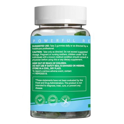 Sugar Free Chlorophyll Gummies, Vitamin B12 Zinc - Natural Deodorant*, Supports Healthy Skin & Body Detox*, Immune & Digestion Support, Chewable Chlorophyll Supplement for Women - 60 Count