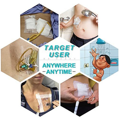 Waterproof Shower Cover Shields, Non-Stick – Convenient Size: At 8x8 inches, they are large enough to cover most – Image 5