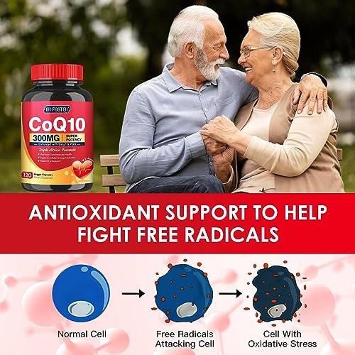 Quinovit CoQ10 300mg with PQQ & Shilajit - Powerful Antioxidant for Heart & Brain Health and Energy Production - High Absorption with Bioperine Coenzyme Q10 Supplements - 120 Capsules - görsel 9