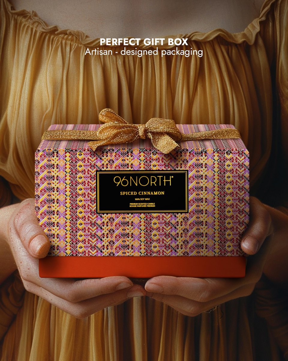 96NORTH Luxury Spiced Cinnamon Candle | – Place the candle on a stable, heat-resistant surface away from drafts, – Image 6