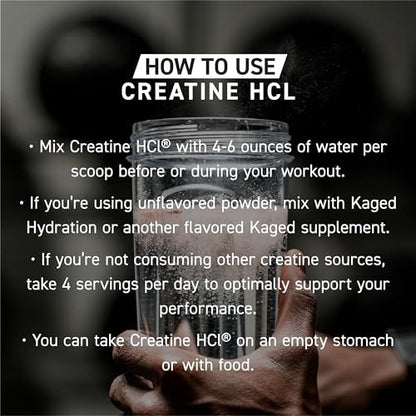 Kaged Creatine HCl Powder | 7X Concentrated – Great Taste: Delicious Lemon Lime flavor mixes easily with water or – Image 12