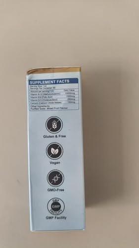 Biduka 10,000mcg Sublingual Vitamin B12 Liquid Drops, Unique Formula with D3, B9 (Folic Acid), Calcium, Support Energy, Heart, Mood, Brain, Immune System, Vegetarian, Non-GMO & Gluten Free - görsel 8