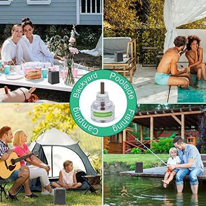 Ddrihlees Mosquito Repellent Refills for Outdoor Indoor - 2-Pack 280 Hr Repellent Refill with 20’ Mosquito Protection Zone, DEET-Free, No Spray