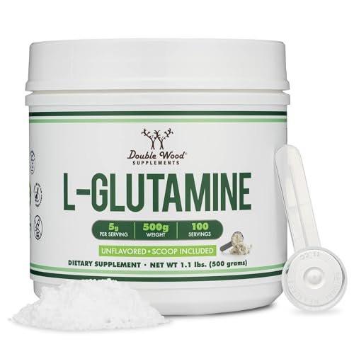 L Glutamine Powder 1.1lbs (100 Servings of 5 Grams Each - Third Party Tested L-Glutamine Powder) Unflavored, Keto, Vegan Friendly (with Scoop) for Exercise Endurance and Gut Health by Double Wood - görsel 10
