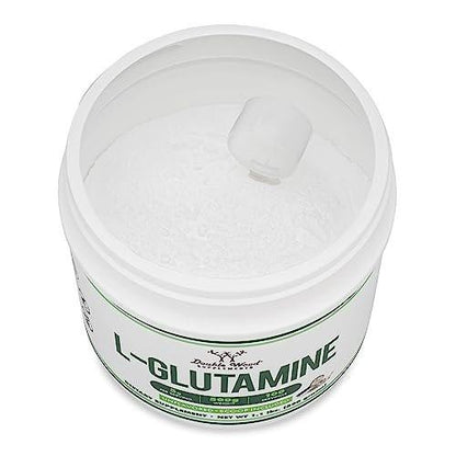 L Glutamine Powder 1.1lbs (100 Servings of 5 Grams Each - Third Party Tested L-Glutamine Powder) Unflavored, Keto, Vegan Friendly (with Scoop) for Exercise Endurance and Gut Health by Double Wood