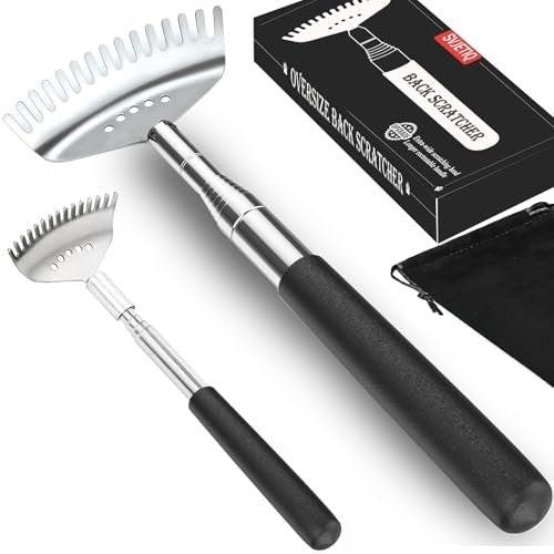Svjetiq Oversized Extendable Back Scratcher for Men Women Adults, 2 Pack Different-Sizes Telescoping Back Massager, Men Gadgets Fathers Day Dad Gifts for Birthday Christmas Stocking Stuffers - görsel 15